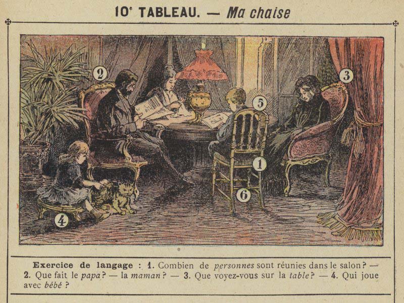 Tableaux pour l'école de Gustave Fraipont vers 1900