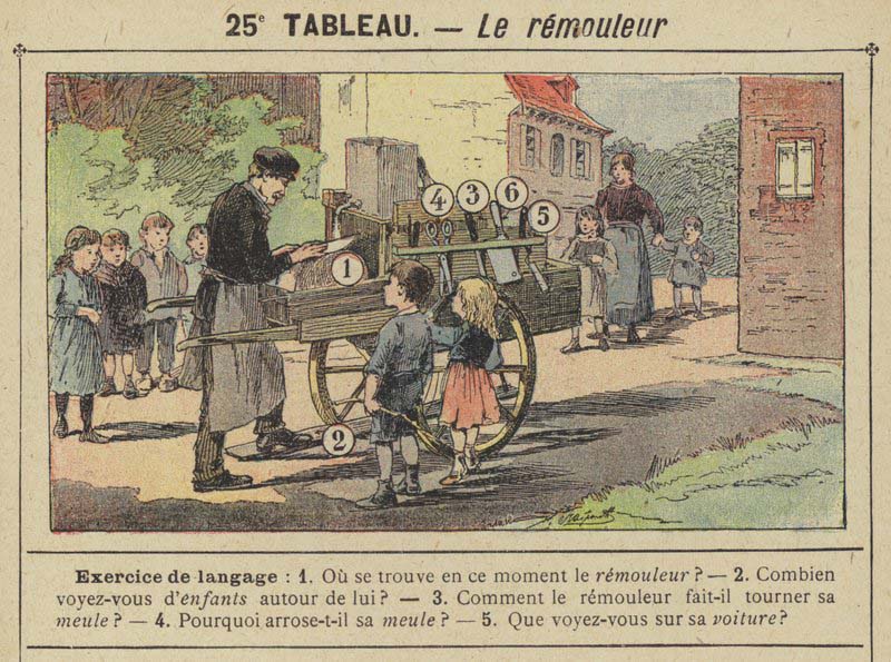 Tableaux pour l'école de Gustave Fraipont vers 1900