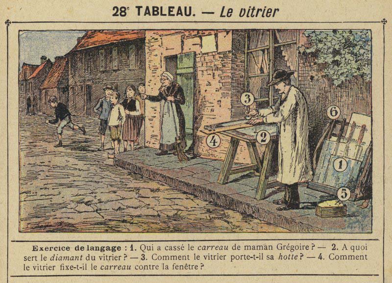 Tableaux pour l'école de Gustave Fraipont vers 1900