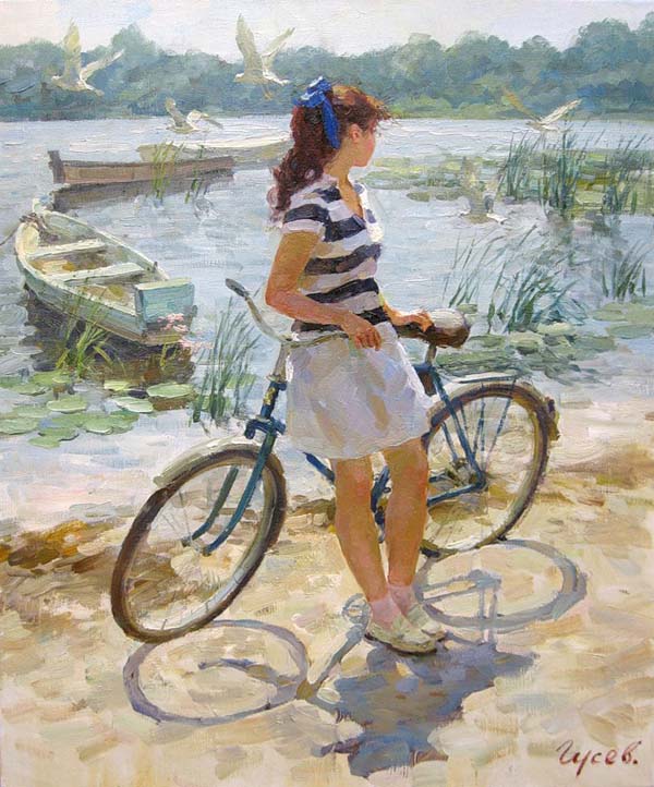 Bicycle by the water