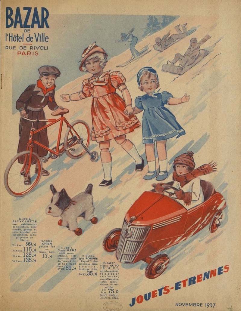 Affiches grands magasins Etrennes Jouets