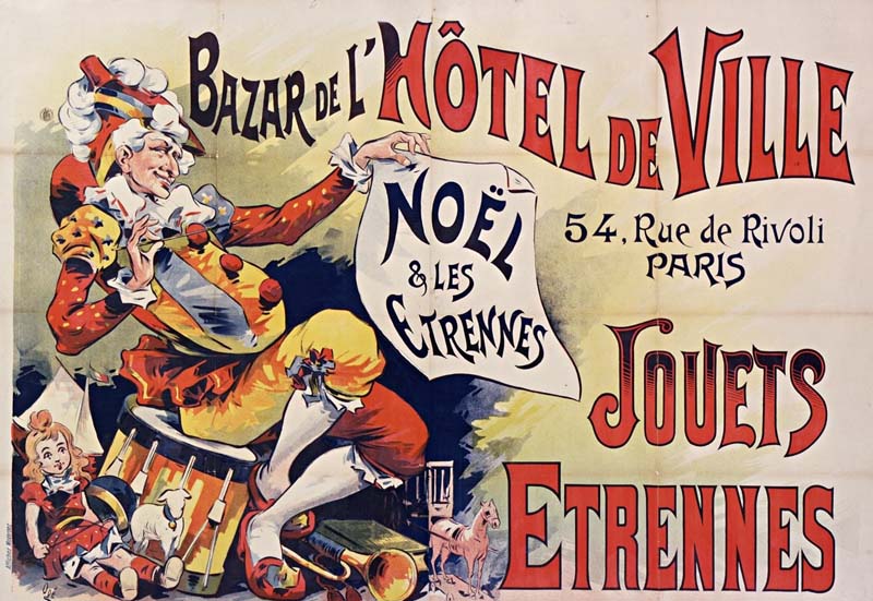 Affiches grands magasins Etrennes Jouets