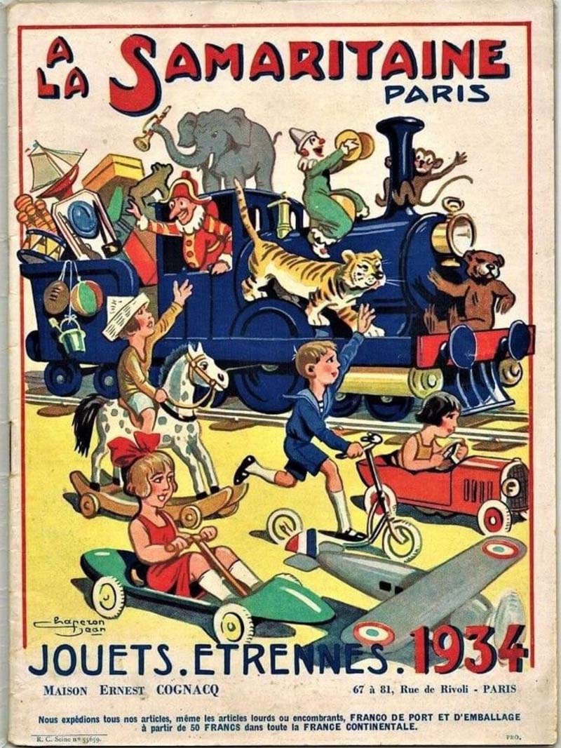 Affiches grands magasins Etrennes Jouets