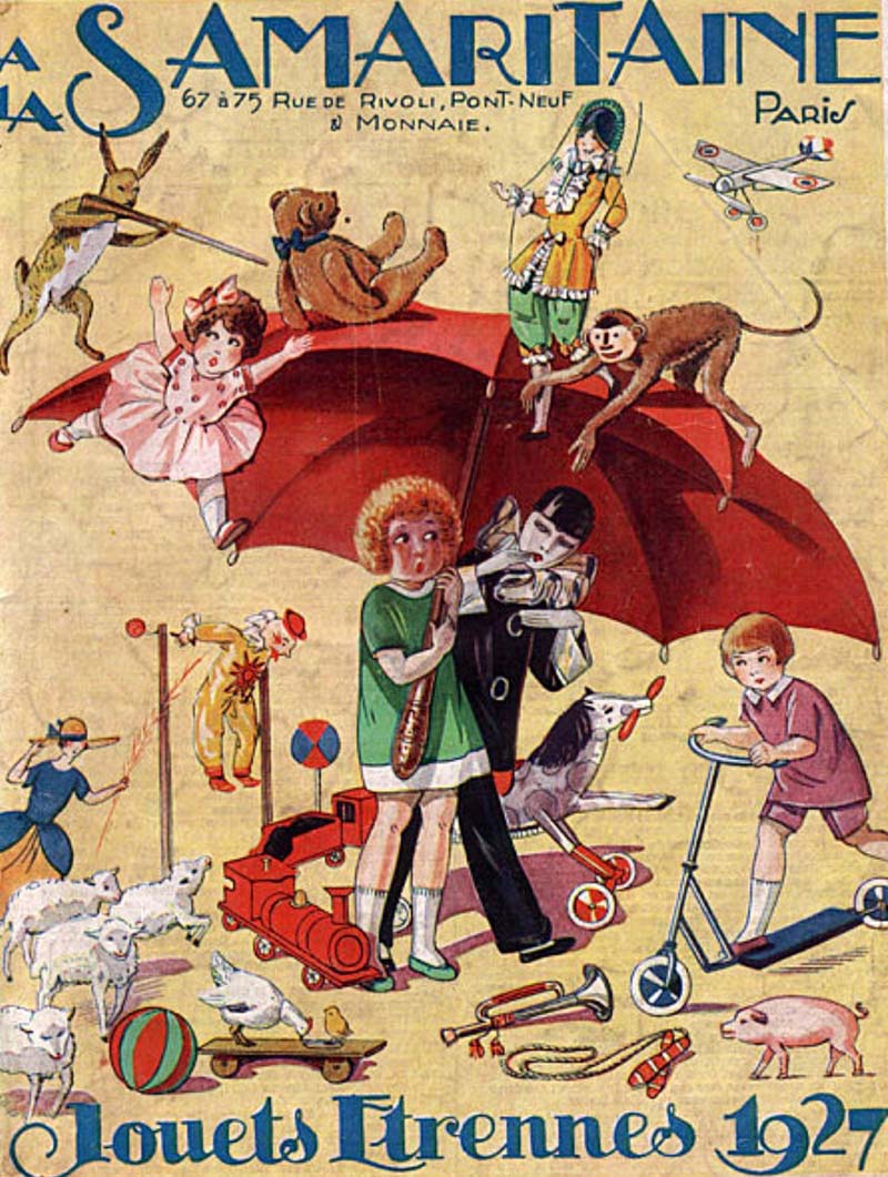 Affiches grands magasins Etrennes Jouets