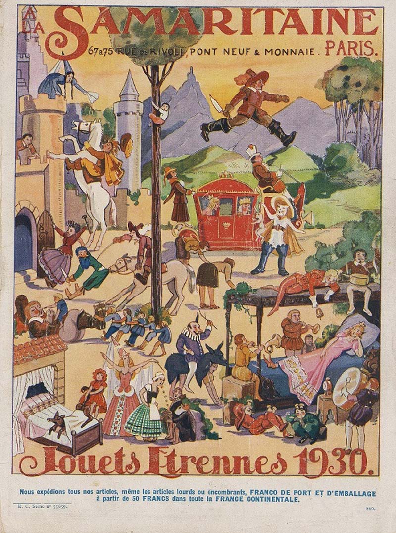 Affiches grands magasins Etrennes Jouets