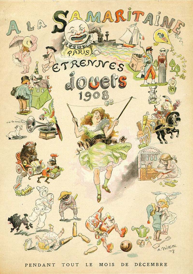 Affiches grands magasins Etrennes Jouets