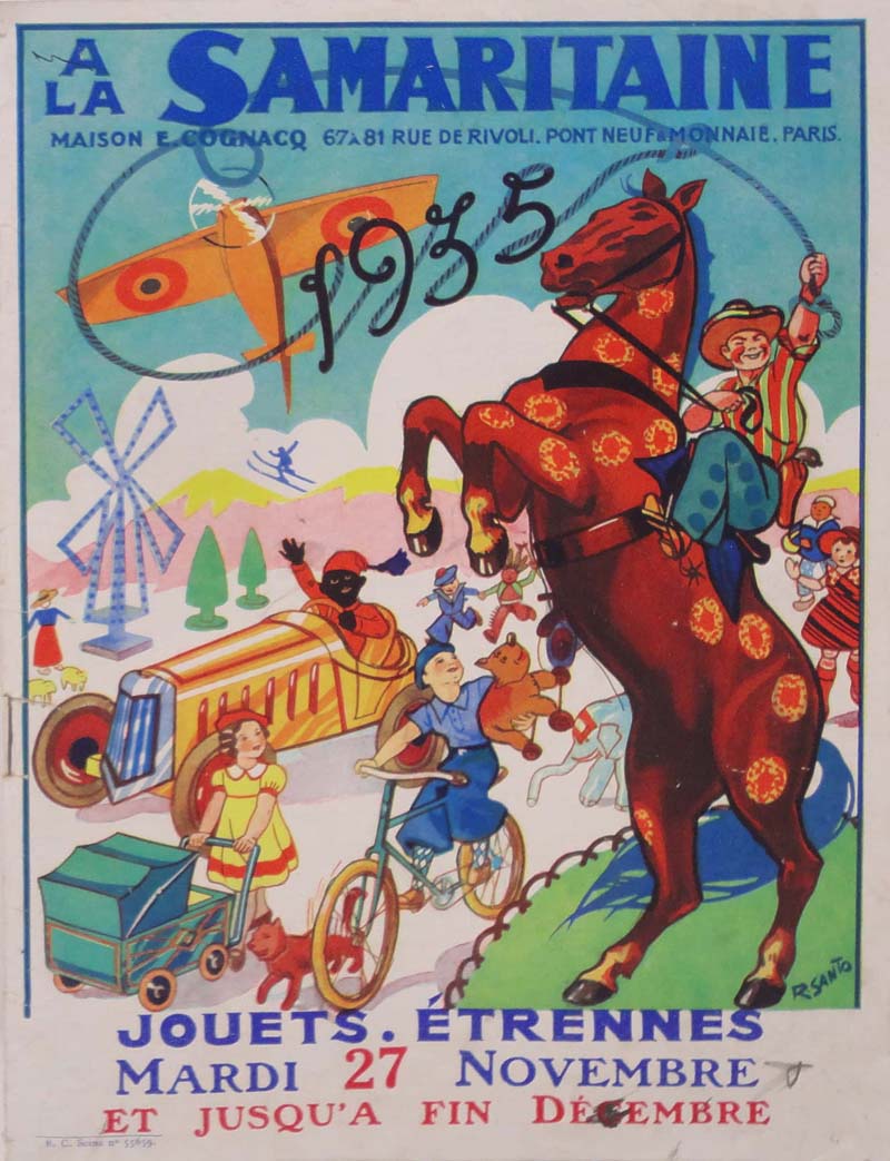 Affiches grands magasins Etrennes Jouets