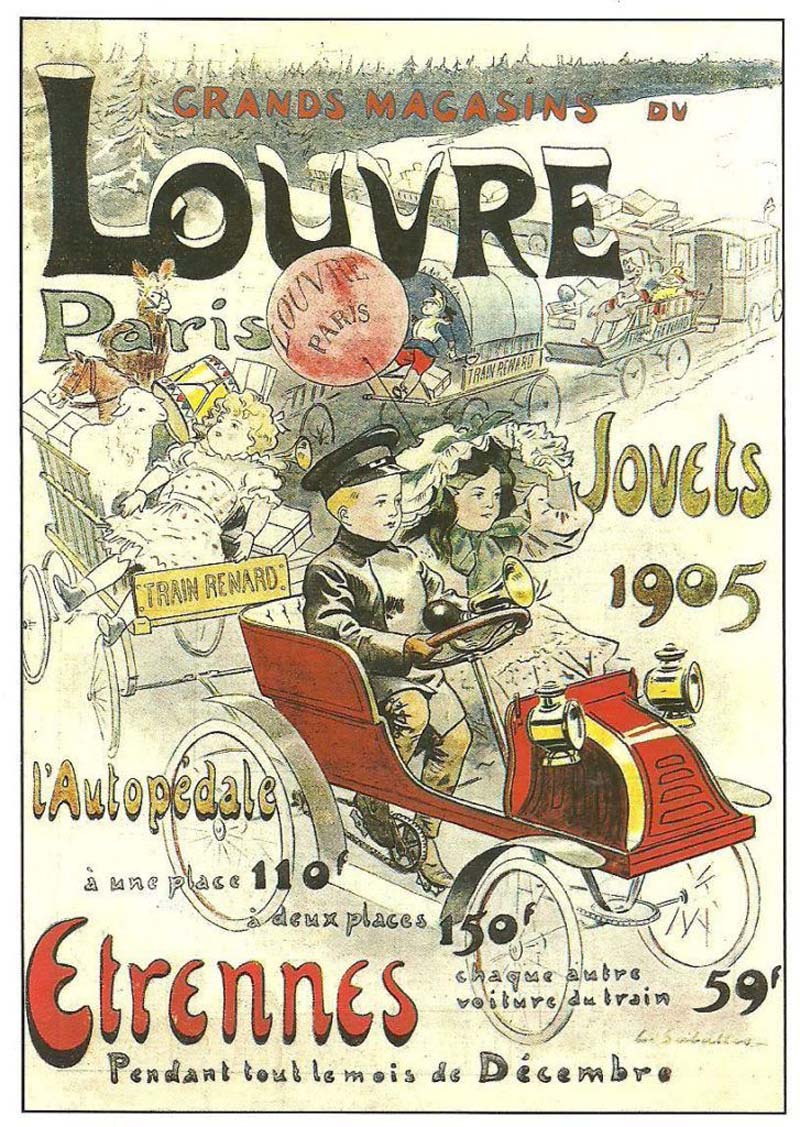 Affiches grands magasins Etrennes Jouets