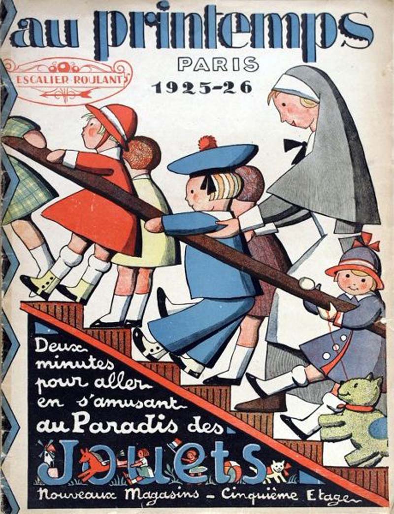 Affiches grands magasins Etrennes Jouets