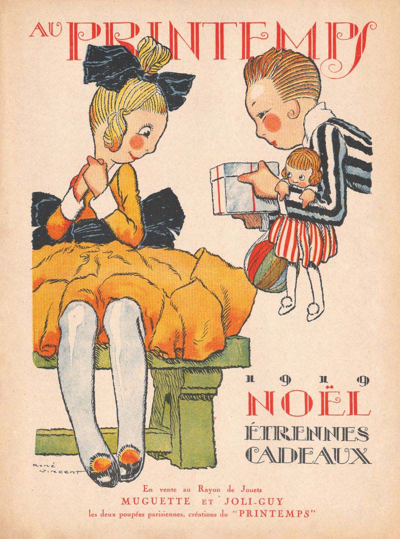 Affiches grands magasins Etrennes Jouets