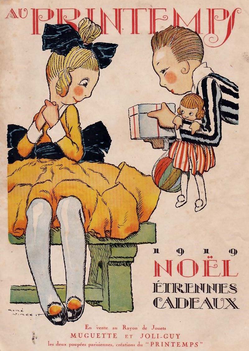 Affiches grands magasins Etrennes Jouets