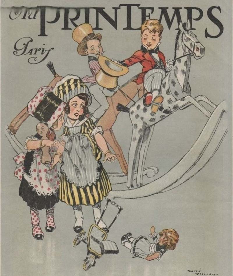 Affiches grands magasins Etrennes Jouets