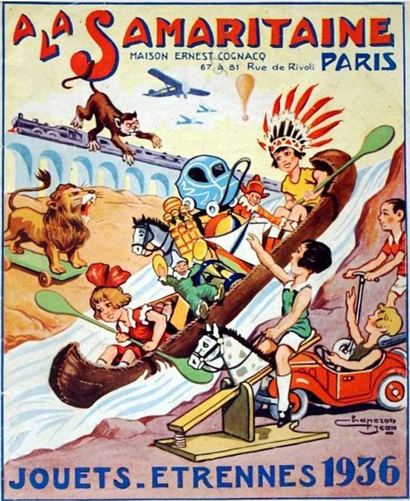 Affiches grands magasins Etrennes Jouets