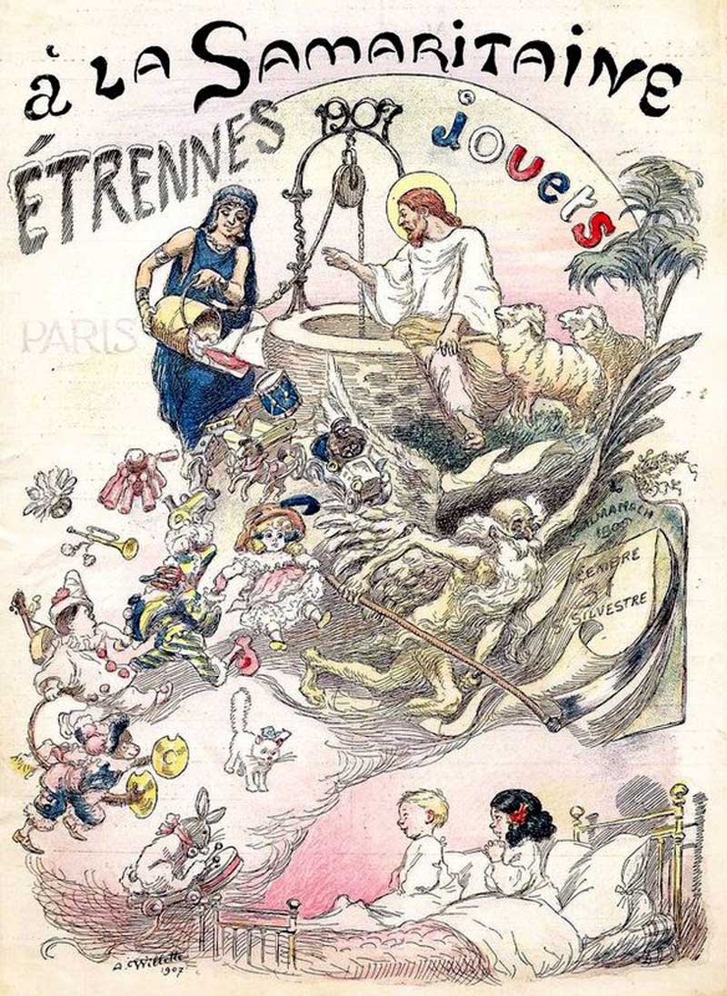Affiches grands magasins Etrennes Jouets