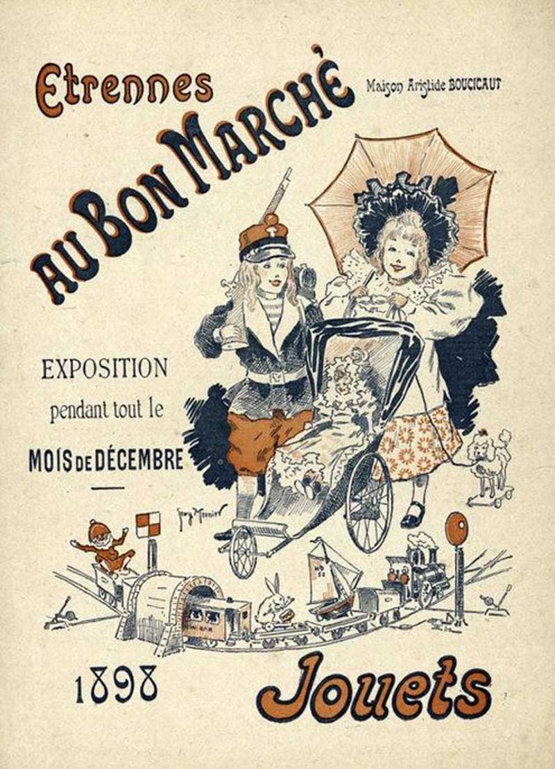 Affiches grands magasins Etrennes Jouets