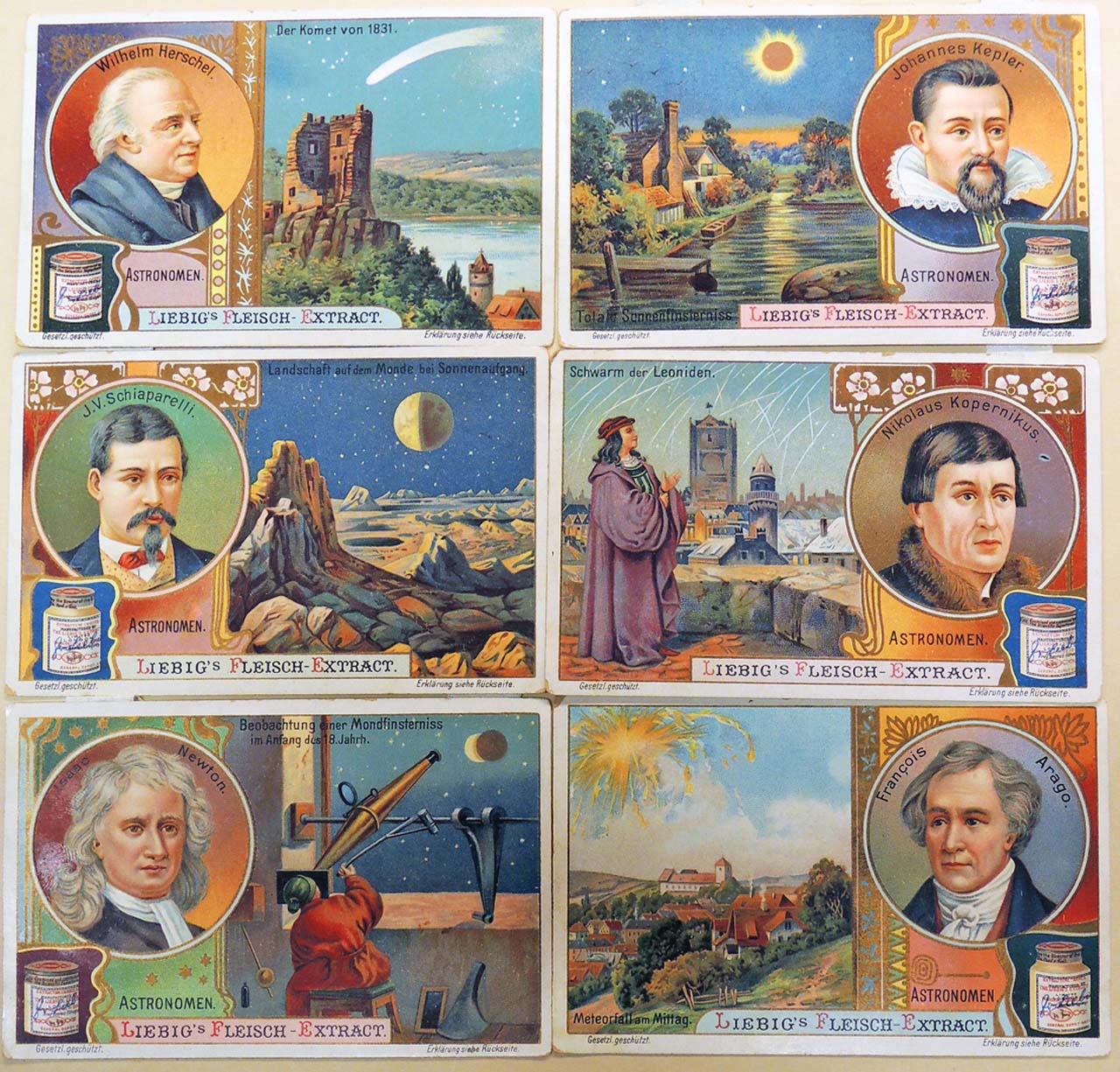 Liebig 11500 chromos en séries de 6 cartes