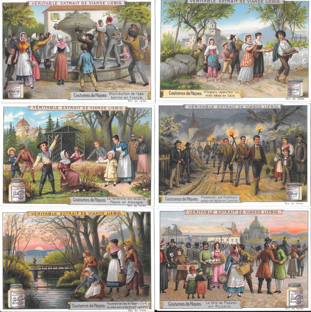 Liebig 11500 chromos en séries de 6 cartes