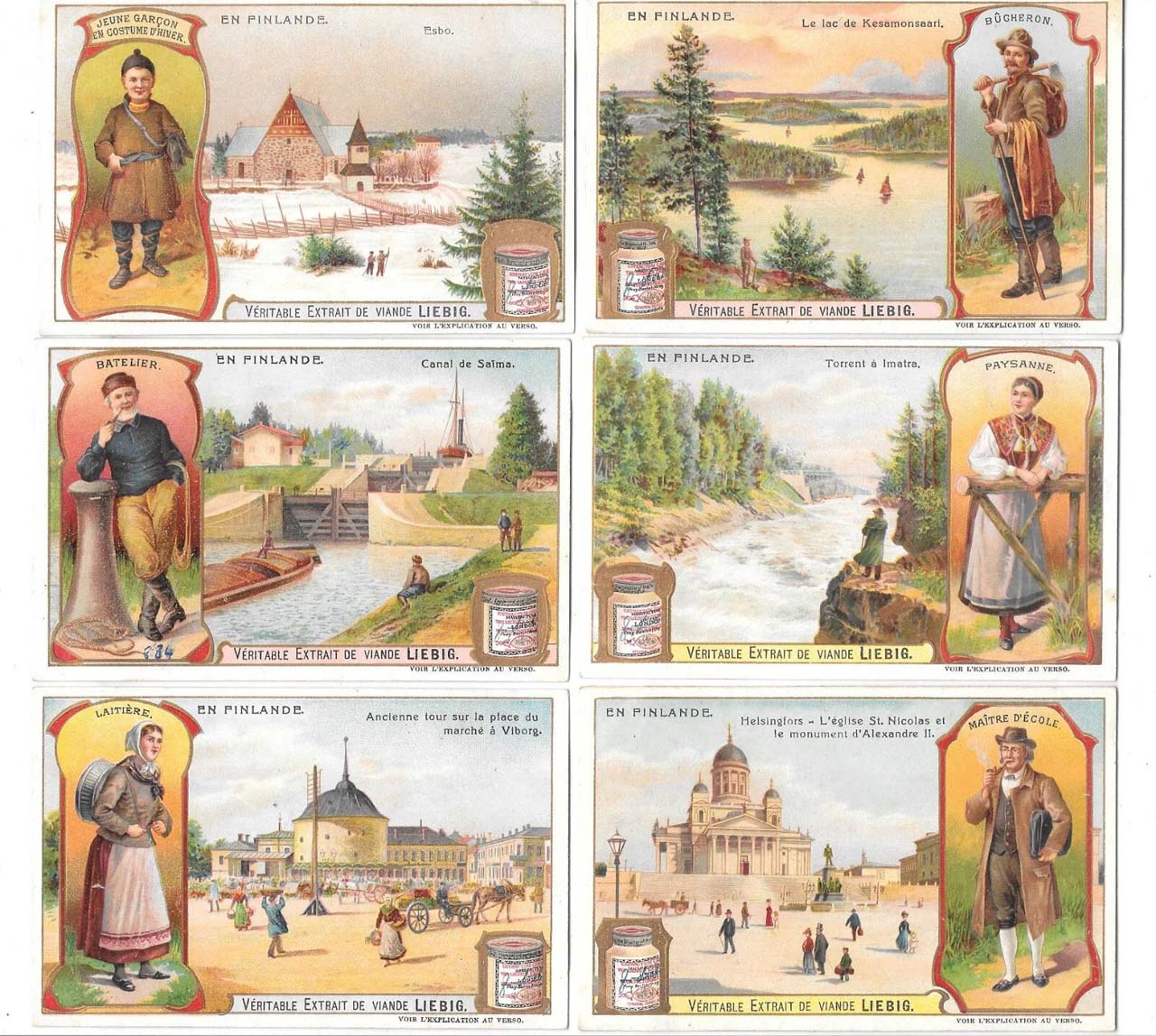 Liebig 11500 chromos en séries de 6 cartes