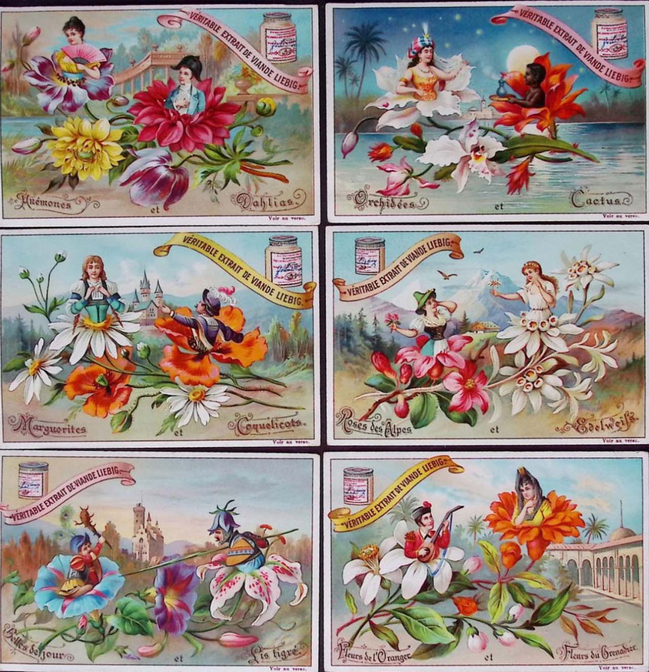 Liebig 11500 chromos en séries de 6 cartes