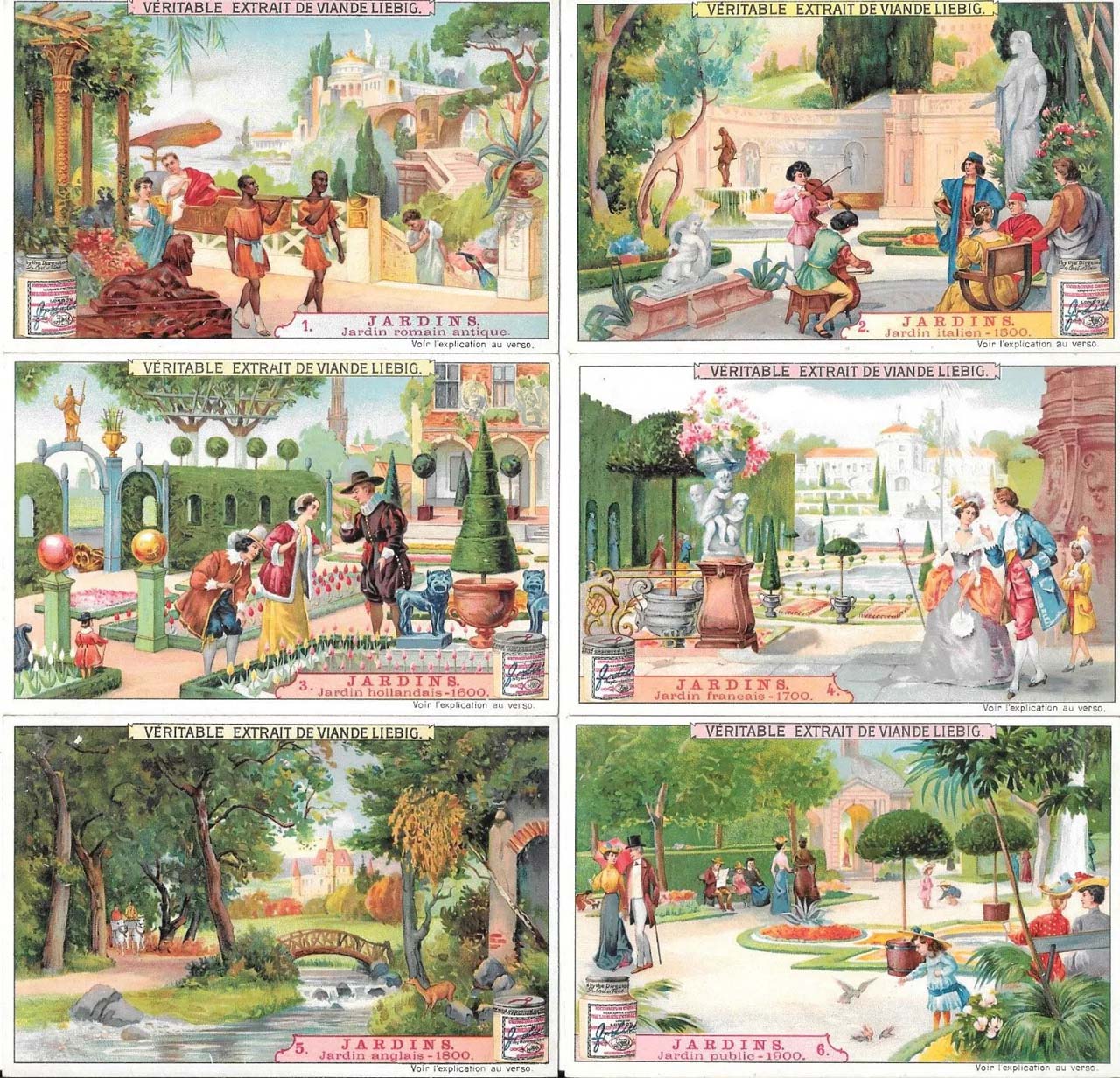 Liebig 11500 chromos en séries de 6 cartes