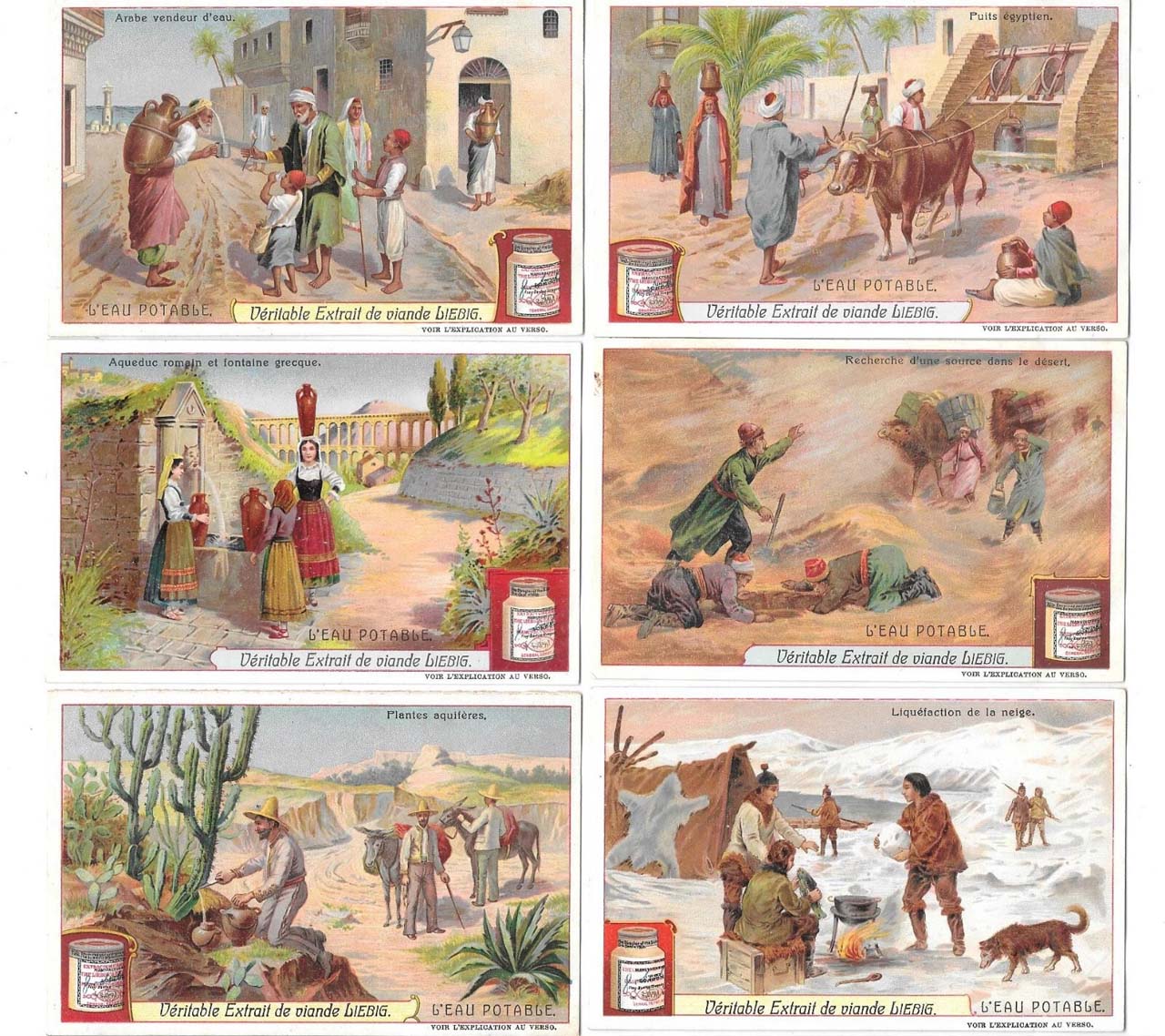 Liebig 11500 chromos en séries de 6 cartes