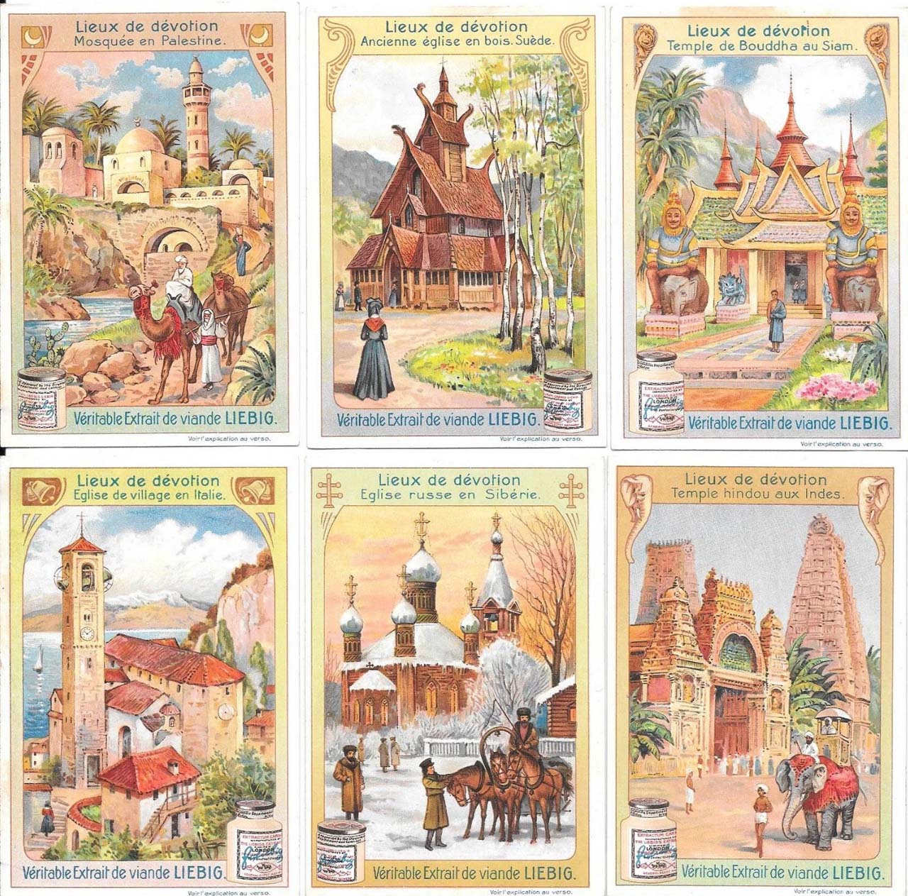 Liebig 11500 chromos en séries de 6 cartes