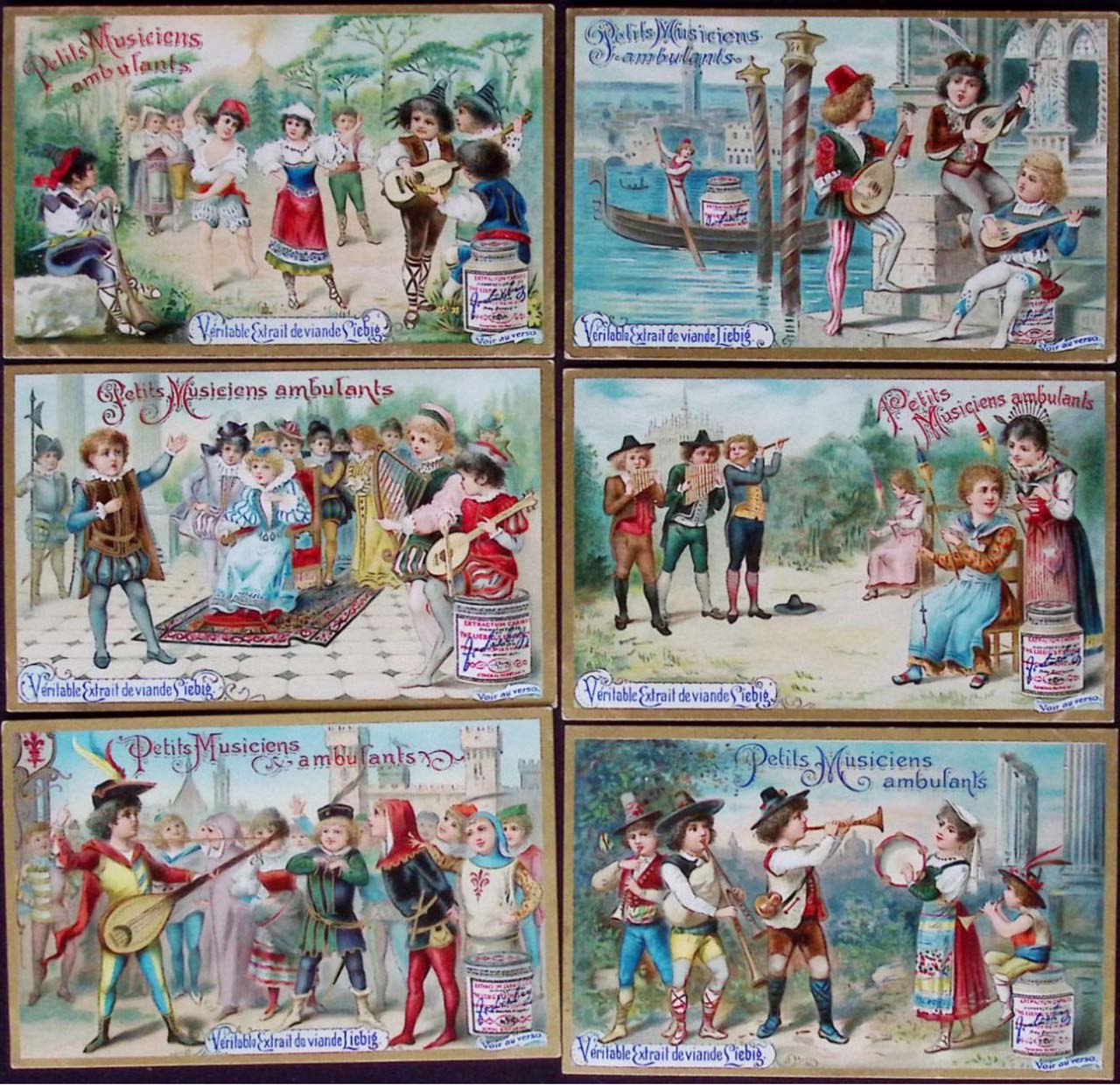 Liebig 11500 chromos en séries de 6 cartes