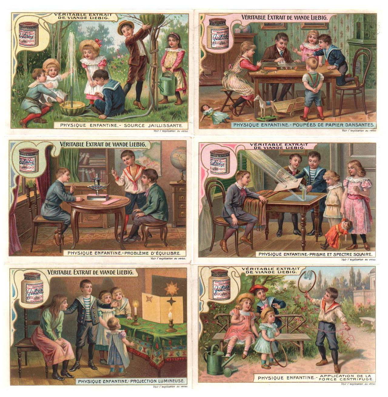 Liebig 11500 chromos en séries de 6 cartes