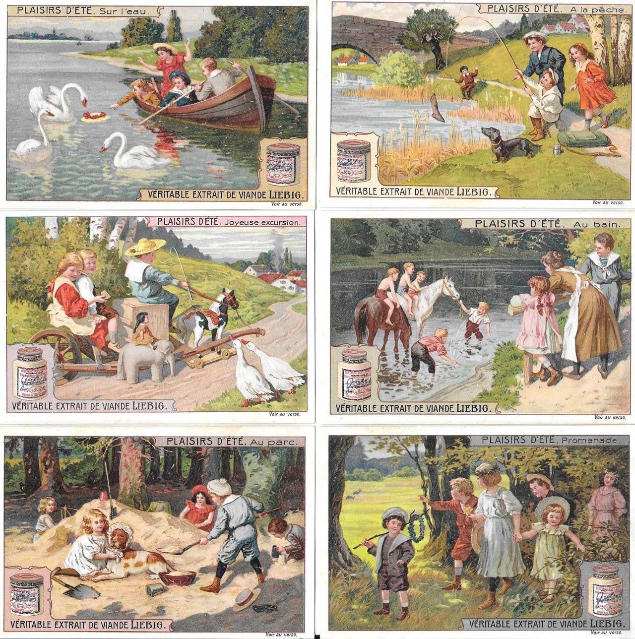 Liebig 11500 chromos en séries de 6 cartes