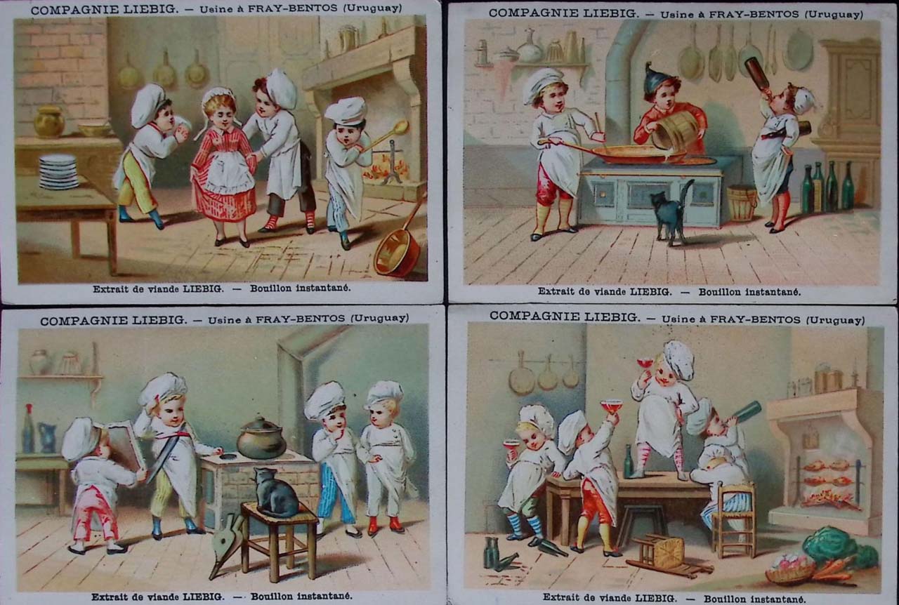 Liebig 11500 chromos en séries de 6 cartes