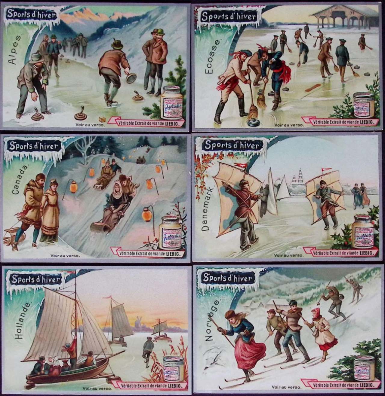 Liebig 11500 chromos en séries de 6 cartes