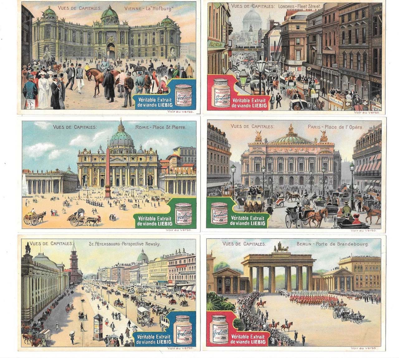 Liebig 11500 chromos en séries de 6 cartes