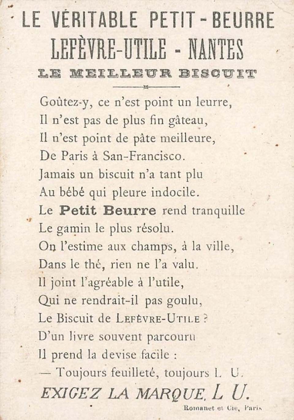 LU Lefèvre-Utile un patrimoine à croquer