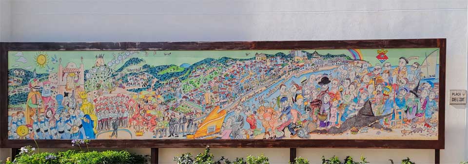 la fresque de la plaça del tint