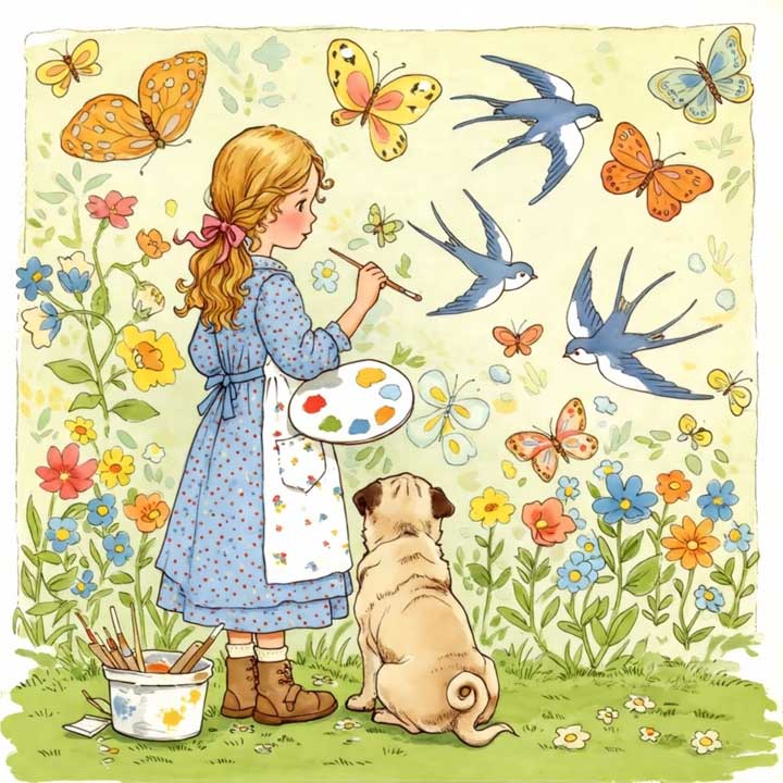 Sarah Kay romantique et pastel