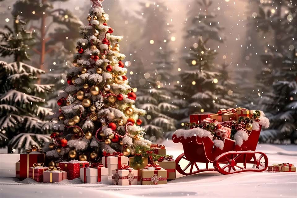 Les toiles de fond de Noël de Papytane