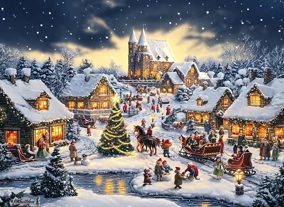 Les toiles de fond de Noël de Papytane