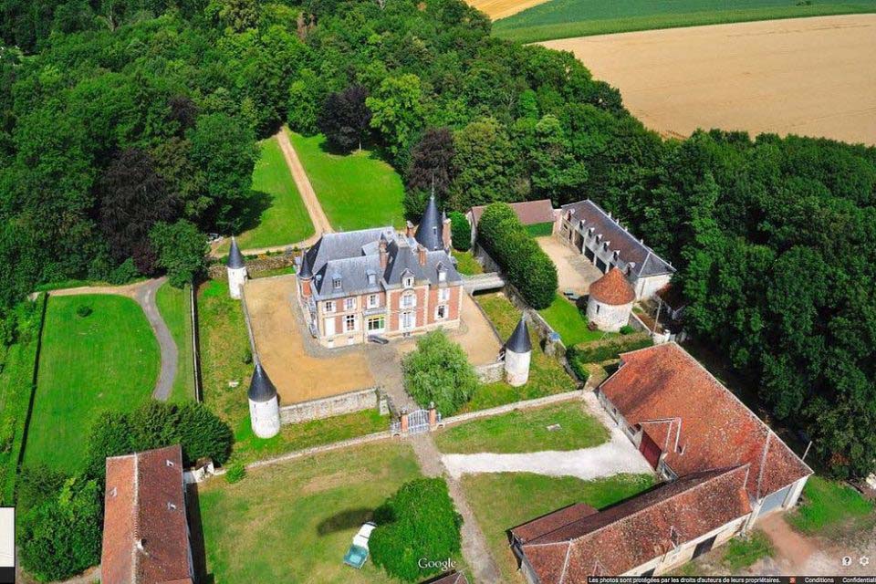 photo aérienne Château de Bonaventure et sa ferme