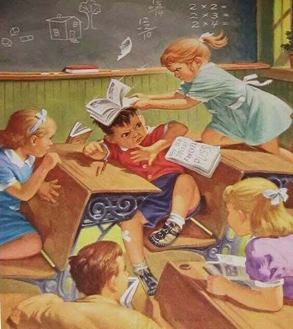 Les bêtises en classe