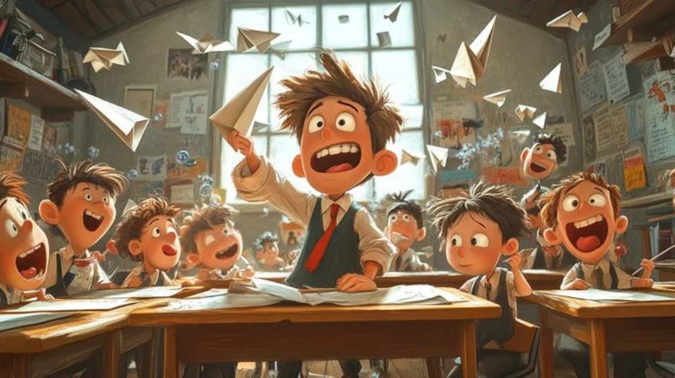 Les bêtises en classe