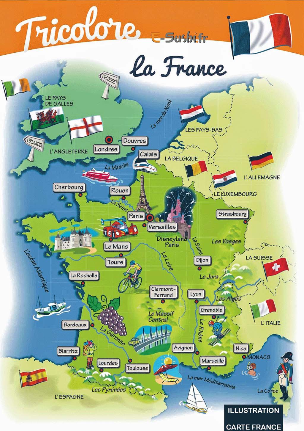 Les cartes de France de Papytane