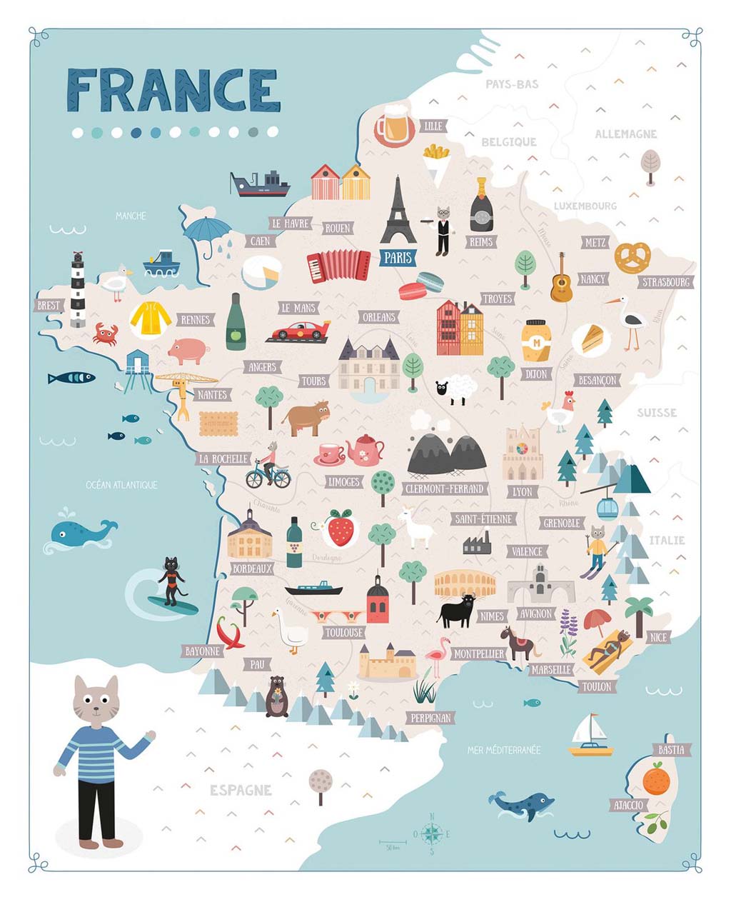 Les cartes de France de Papytane