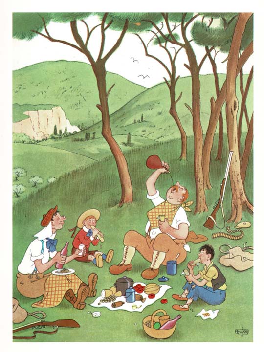 Albert Dubout illustre Marcel Pagnol