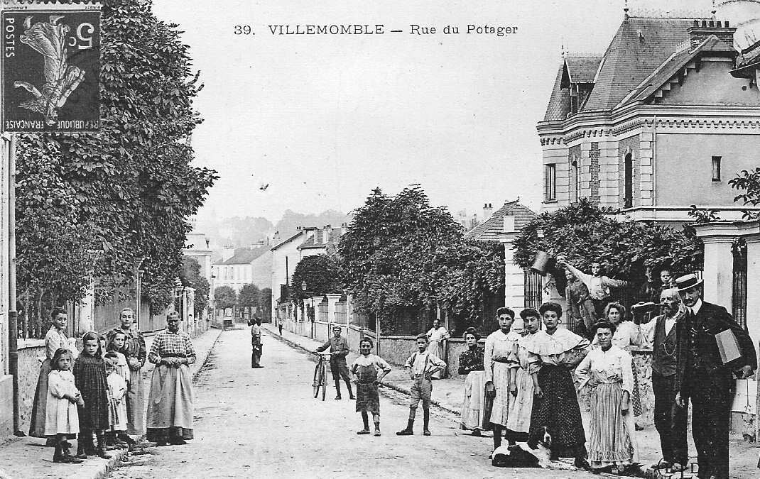 Villemomble - la rue du Potager où nous habitions