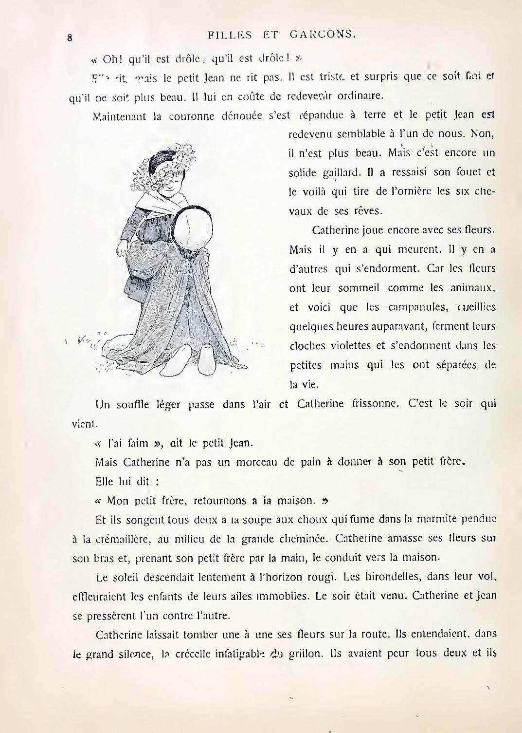 Filles et garçons, scènes de la ville et des champs