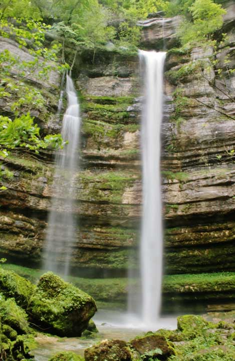 La cascade du Lançot à Consolation (Doubs)