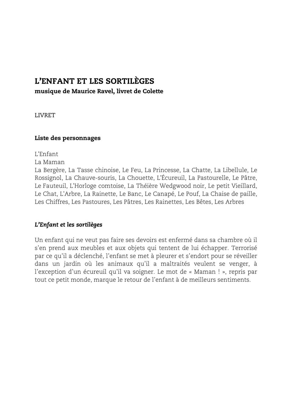 livret de Colette