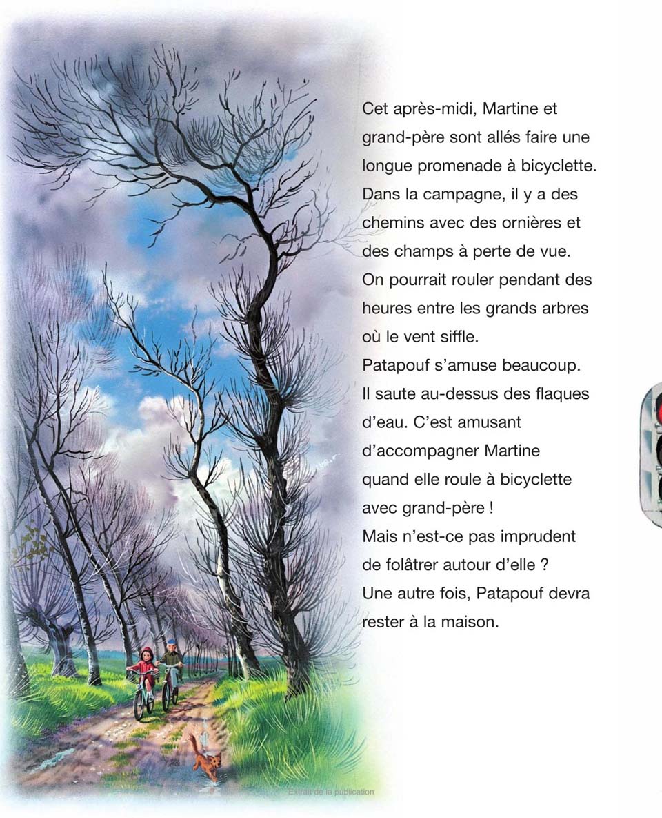 Martine fait de la bicyclette