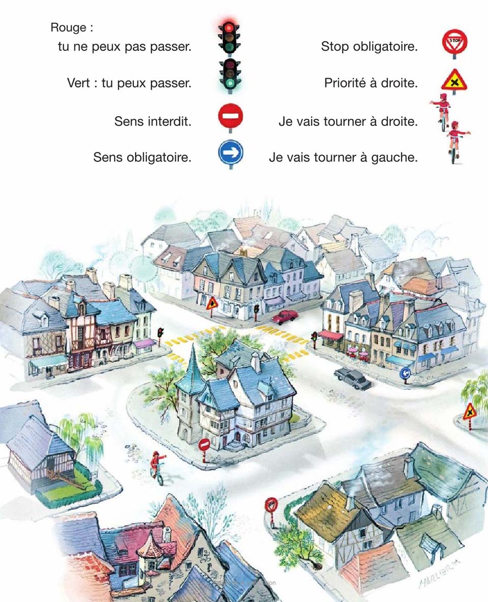 Martine fait de la bicyclette