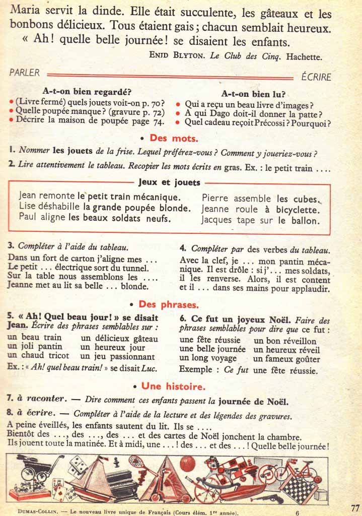Le nouveau livre unique de français CE1